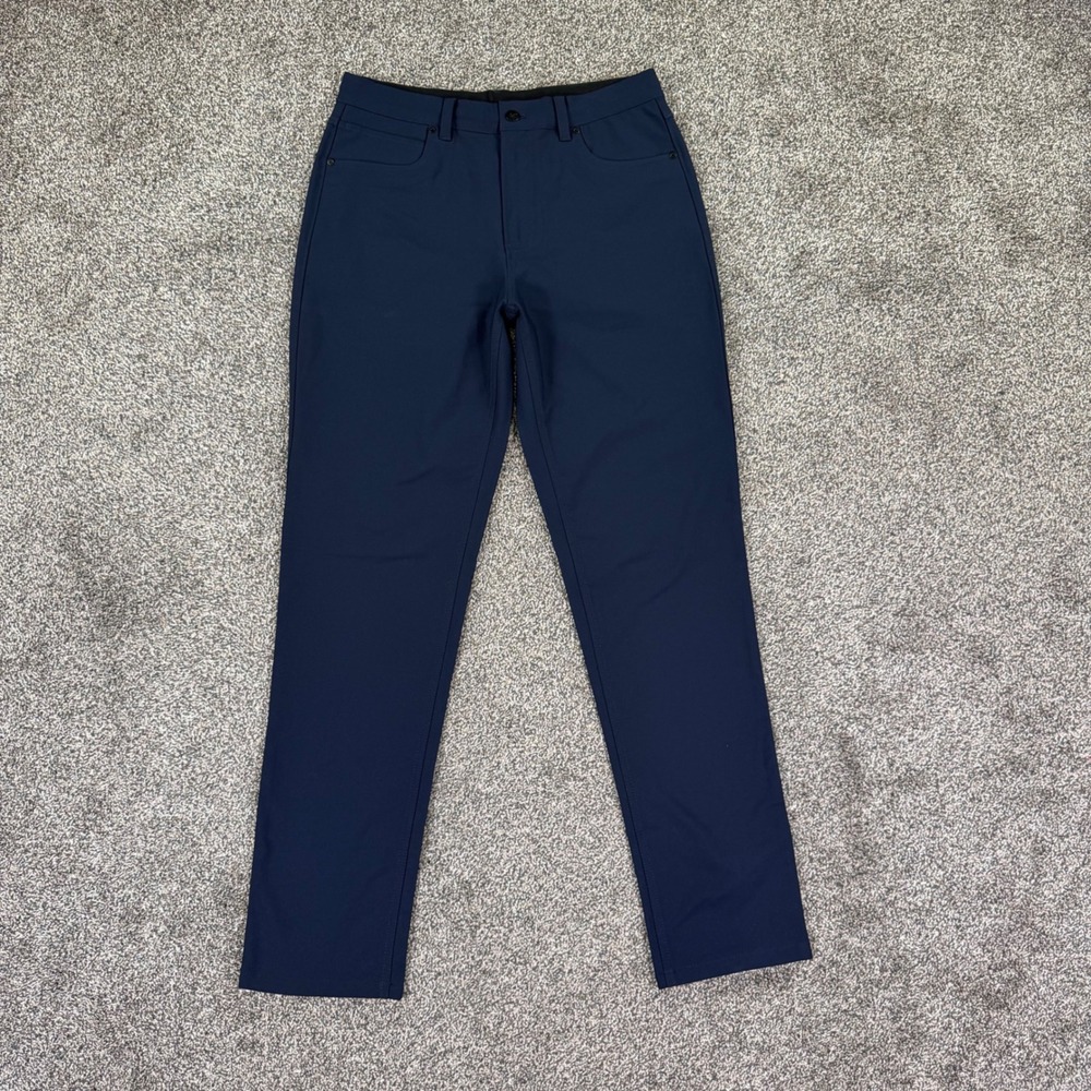 Ministry of Supply Kinetic Five-Pocket Pants Navy Blue Mens 32 Primeflex Stretch